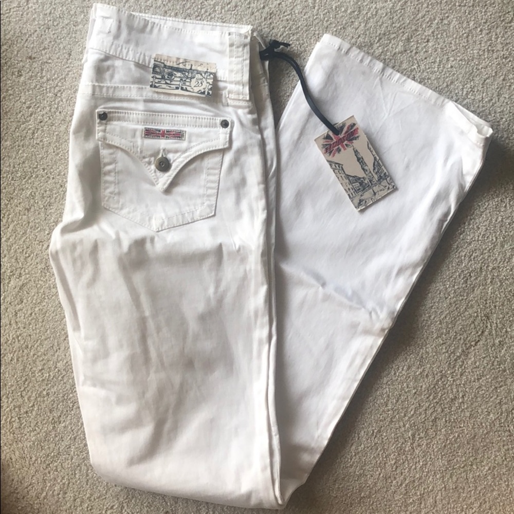 NWT Hudson white pants 28